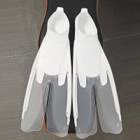 Aletas profesionales transparentes bifurcadas para adultos, natación estilo libre para hombres, buceo, entrenamiento de snorkel, aletas de natación - details 6