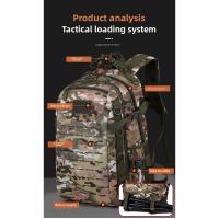 Mochila táctica para hombre, mochila Oxford multifuncional impermeable, mochila de camuflaje para acampar al aire libre, mochila de senderismo juvenil - details 5