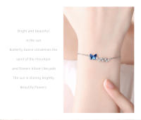 Pulsera de Plata para Mujer con Piedra de Água Marina Ajustable Ideal para Aniversarios y Regalos de Cumpleaños - details 3
