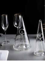 Botella de vino tinto de vidrio monoborosilicato, cascada rápida, separador piramidal, decantador de whisky, herramienta basculante - details 6