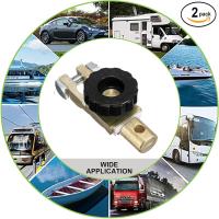 Interruptor de Batería de Desconexión Rápida 2 Unids 12V-24V Ideal para Coche Camión Motor Negro - details 0