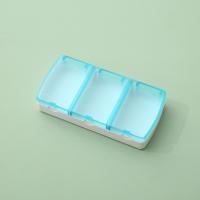 Mini caja de medicinas de 3 rejillas, pastillero impermeable creativo, organizador multiusos, pastillero de viaje - details 1