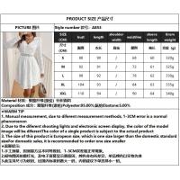 Vestidos con cuello en v a la moda para mujer, vestido blanco informal para mujer - details 0