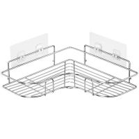 Estante de Ducha en Esquina Montado en la Pared Organizador de Baño de Acero Inoxidable Estante de Almacenamiento de Champú y Jabón Triangular - details 6