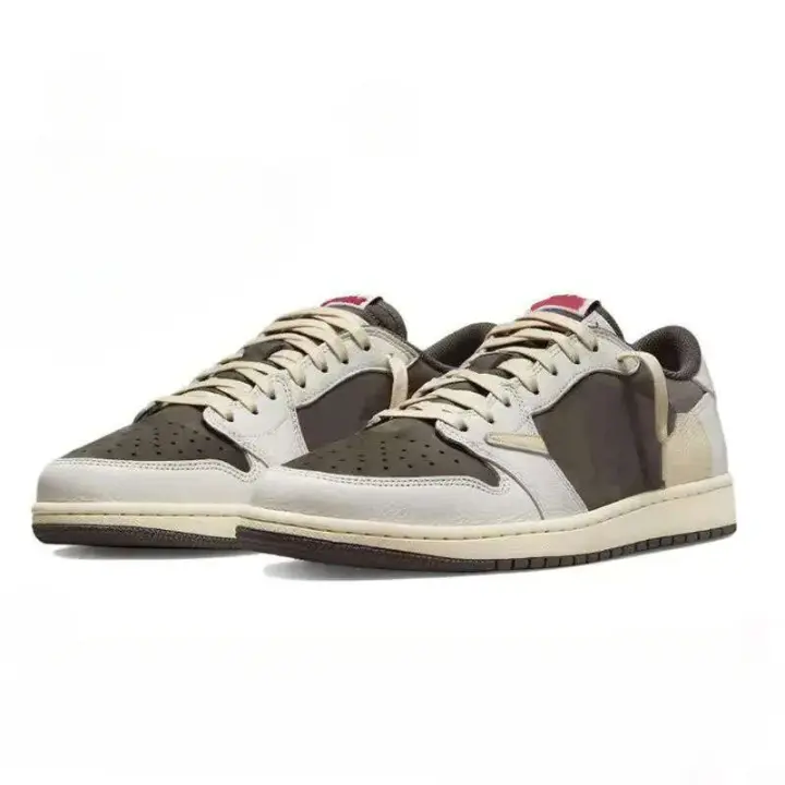 Zapatillas de Baloncesto Transpirables y Cómodas para Hombres Zapatos Deportivos de Cuero con Plantilla de Plástico - 1