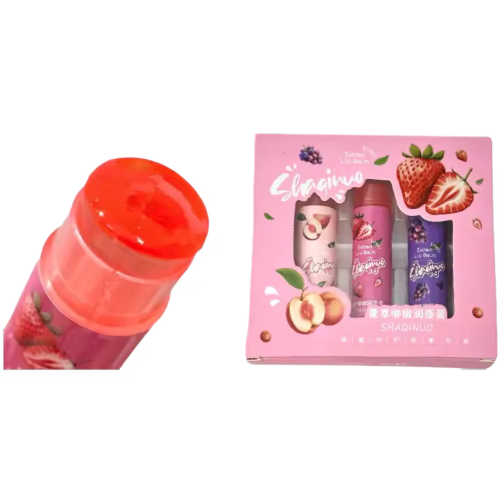 Pomada de Labios de Gelatina de Fresa Natural Tinta Hidratante Transparente Anti-secado - 1