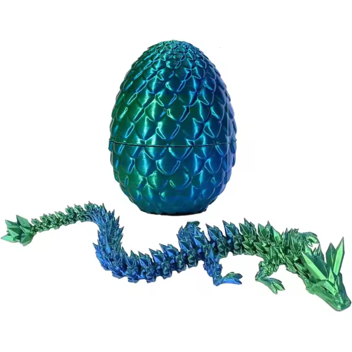 Juguete de Cristal Dragón 3D Impreso con Huevo de Dragón y Articulaciones por Excitat para Adultos Juguetes Fidget de SciSTEM - 1