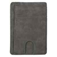 Cartera de cuero delgada con bloqueo RFID, tarjetero para tarjetas de identificación de crédito, monedero, funda para dinero para hombres y mujeres, bolso de moda 2020, 11,5x8x0,5 cm - details 12