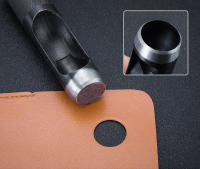 Perforadora de agujeros hueca redonda de acero y cuero, herramienta de corte para correa, correa de reloj de cintura, perforadora de plástico y madera, 1-25mm - details 2