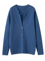 Chaqueta deportiva de lana para hombre, cárdigan de Cachemira con cuello en V informal a la moda, Chaqueta deportiva suave de punto de lana para otoño e invierno - details 11