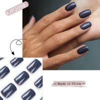 Uñas naturales falsas suaves de Color sólido Simple para mujer para actuación en escenario fiesta maquillaje de manos - details 4
