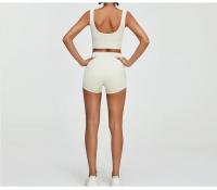 Shorts Deportivos de Cintura Alta para Yoga y Estiramiento Secado Rápido, Transpirable, Material de Nylon - details 13