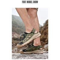 Sandalias De Playa De Moda Para Verano Para Hombres Antideslizantes Transpirables Con Suela Gruesa Para Senderismo Al Aire Libre - details 10