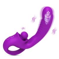 Empaque privado Vibrador Dildo Sexy Para Lamer Vibro Lengua hine Juguetes para Clítoris Varita de Clítoris Masturbador Sexual Sugador Estimulador Punto G Femenino - details 6