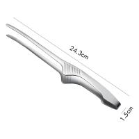 Pinzas de Barbacoa de Acero Inoxidable Herramienta de Cocina Antiadherente para Parrillar Steak - details 0
