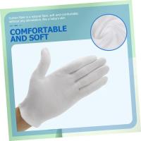 36 pares de guantes blancos de poliéster y algodón - details 0