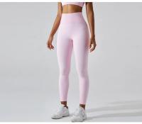 Pantalones deportivos ajustados de secado rápido para mujer, pantalones de Yoga ajustados, pantalones de Yoga de punto sin costuras, pantalones de chándal transpirables antitratamiento para gimnasio y Fitness - details 8