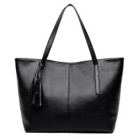 Bolsos de mano de gran capacidad para mujer, bolso de mano con diseño de borla Retro, bandolera de cuero de PU de marca de lujo, bolso principal con asa superior para mujer - details 1
