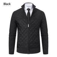 Suéter de otoño e invierno para hombre, cárdigan suelto, suéter de lana, jersey de cuello alto frío, cortavientos empalmado, chaqueta informal - details 10