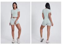 SHINBENE-pantalones cortos con realce de glúteos para gimnasio, Shorts de cintura alta con forma de melocotón, Sexy, cruzado, 4 pulgadas, para entrenamiento, Yoga y correr - details 14