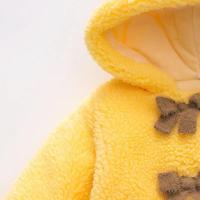 Abrigo bonito de invierno para bebé, ropa de dibujos animados con capucha de lana de piel Artificial para niño, suéter de osito de Color sólido cálido para niño - details 9