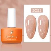 Tonitu G 7ml Esmalte de uñas en gel semipermanente Oro Plata Brillo Lentejuelas UV LED para salón de manicura y arte de uñas DIY en casa - details 3