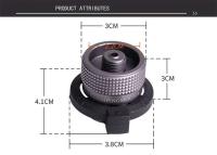 Adaptador de quemador para senderismo y acampada al aire libre, conector de estufa tipo dividido, adaptador de cilindro de gas de apagado automático - details 0