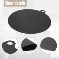 Alfombrilla protectora de inducción eléctrica, antideslizante almohadilla de silicona, cubierta protectora contra arañazos, alfombrilla con aislamiento térmico, color negro, paquete de 5 unidades - details 6