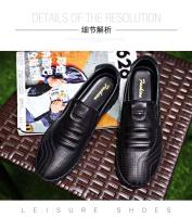 2020 Zapatillas de superficie suave con suela dura en cuir par Zapatos casuales de cuero genuino para hombres en el Hotel Piazza del Popolo en Italia - details 7