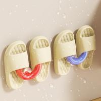 Estante de almacenamiento de zapatillas con ventosa de plástico, estante para zapatillas en U montado en la pared, sin perforaciones, colgador de zapatos para ahorro de espacio, 2 uds. - details 5