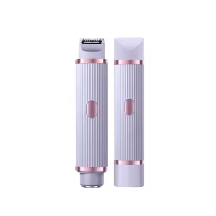 Afeitadora 2 en 1 para mujer, doble cabezal, eliminación del cuerpo, axilas, Bikini, barba, recortadora de pelo, maquinilla de afeitar eléctrica - 1