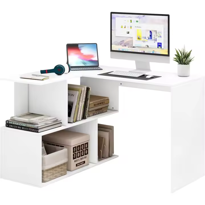 Escritorio en forma de L, escritorio de computadora, mesa de computadora - 1