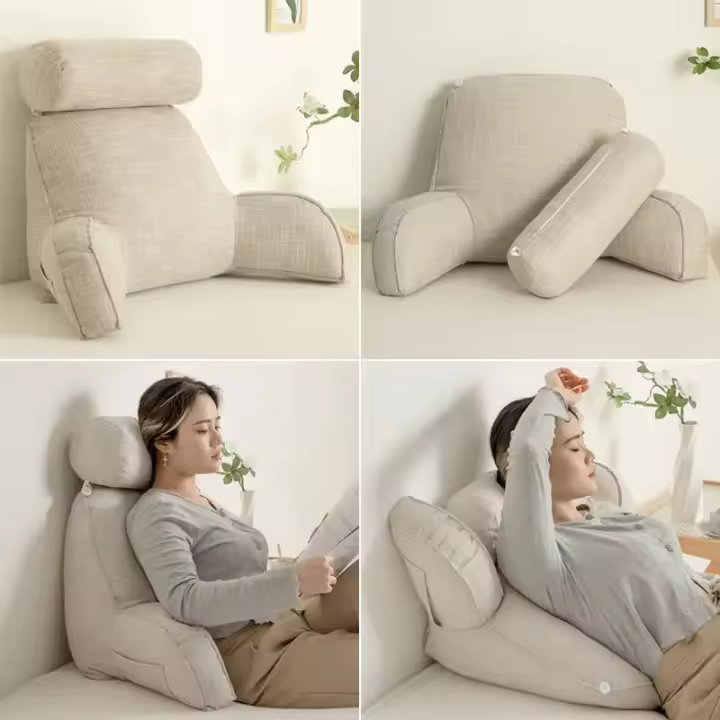 Almohada extraíble con respaldo grande para sofá, bolsa suave, Tatami extraíble para dormitorio, descanso de lectura, silla de cintura - 1