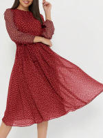 Vestido de cintura con lazo floral estilo casual de vacaciones para mujer Primavera Verano - details 21