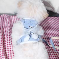 Conjunto de correa y chaleco para mascotas, arnés de pecho para gato con dibujos animados, antirotura, pequeño, 1 unidad - details 5