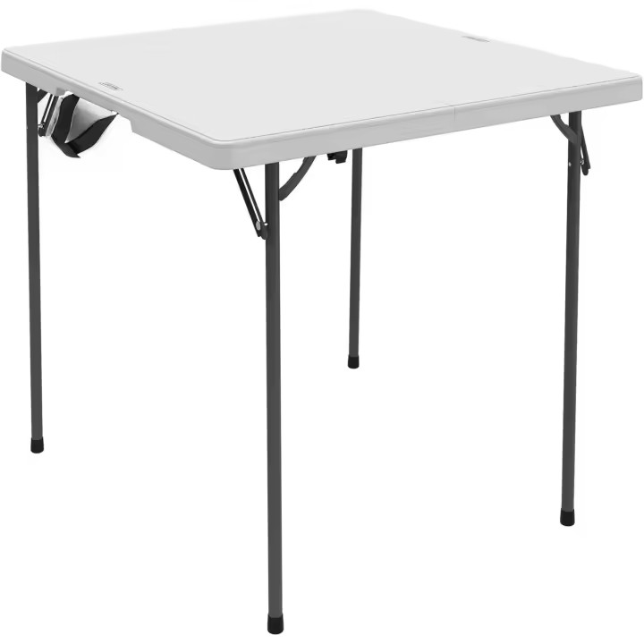 Mesa de Campamento Resistente Tamaño 93.9 x 93.9 x 73.6 cm Ligera y Duradera Soporte hasta 181 kg - 1