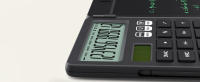 NEWYES Calculadora Básica Portátil con Bloc de Notas, Tableta de Escritura, Pantalla de 2 Líneas, Pantalla Grande de 12 Dígitos, Energía Solar Recargable para Estudiantes de Primaria y Secundaria, Oficina - details 7