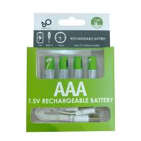 Batería Recargable Li-ion de 1.5V 750mWh AAA para Ratón Control Remoto y Juguetes Eléctricos con Cable Tipo-C - details 2