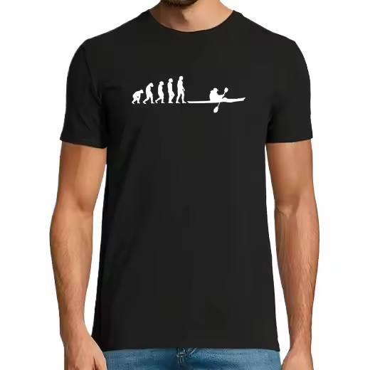 Kayaking Canoeing Evolution,Camiseta de Pádel Divertido, ropa para exteriores - 1