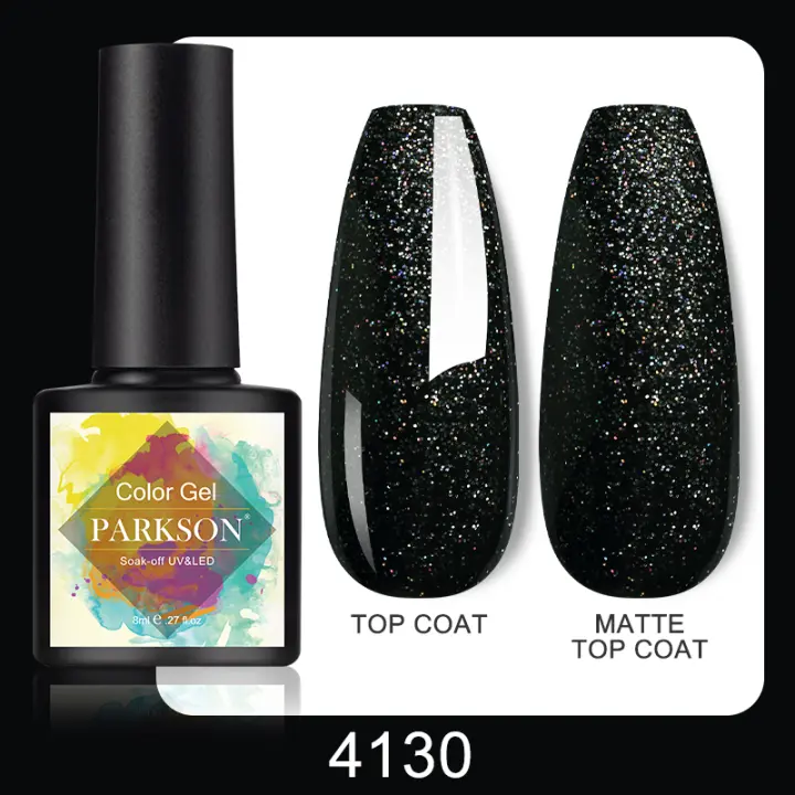 Parkson-esmalte de uñas en Gel UV, barniz transparente, brillante, de larga duración, para manicura artística, 8ml - 1