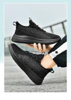 Zapatillas de moda para hombre Zapatillas de malla transpirables Zapatos para correr huecos para hombre - details 3