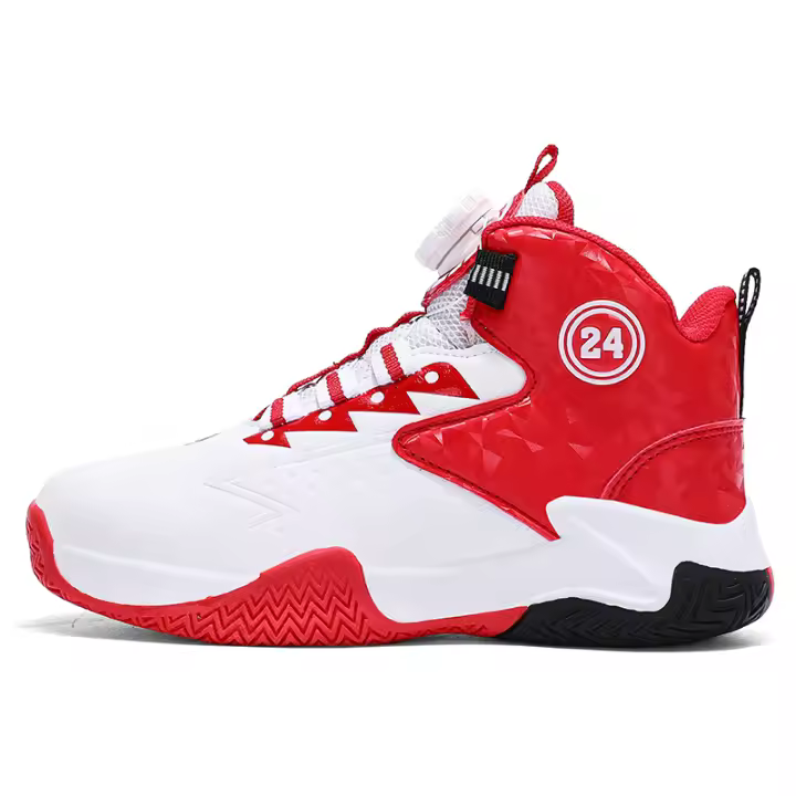 Zapatillas Deportivas de Cuero Antideslizante Zapatillas de Baloncesto para Niños con Suela de Goma Natural Ideales para Primavera/Verano - 1