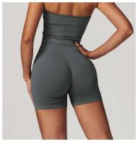 Pantalones cortos deportivos sin costuras para mujer, monos push-pull de cintura alta para gimnasio, ropa de yoga - details 12