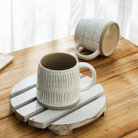 Taza pintada a mano de estilo ins de cerámica nórdica simple, taza de agua personalizada creativa de leche japonesa taza de café de cerámica gruesa - details 4
