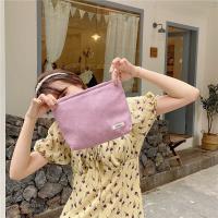 Bolsa de Cosméticos de Viaje de Pana Corduroy Organizador de Maquillaje de Gran Capacidad con Cierre de Cremallera Monedero Portátil para Mujeres - details 14