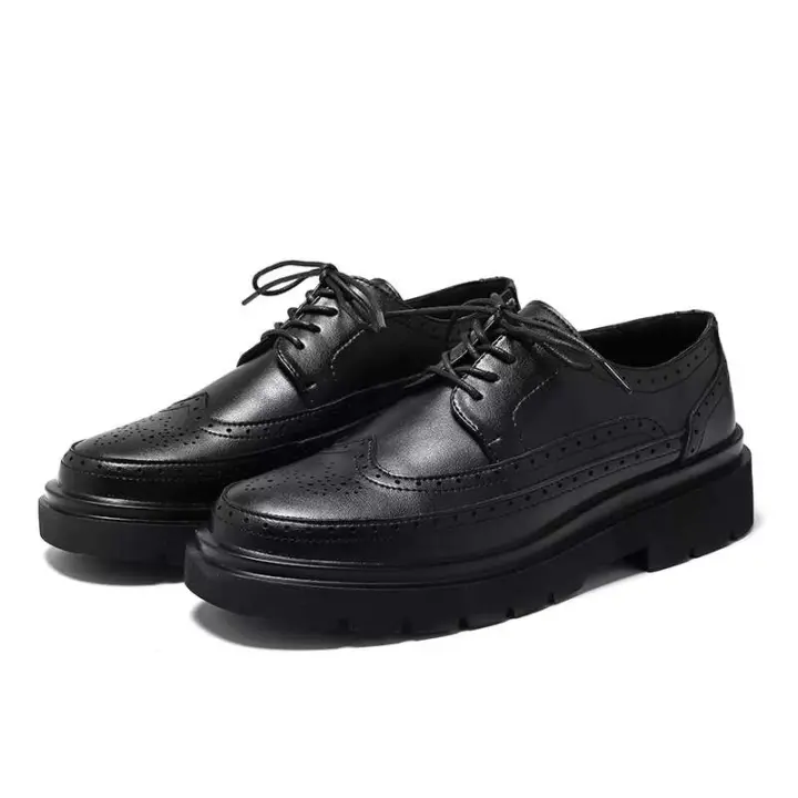 Vestido de cuero de fibra ultrafina informal para hombre de alta calidad y zapatos formales de estilo de oficina de negocios suaves y cómodos Oxford - 1