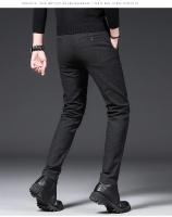 Pantalones de felpa de invierno para hombre, pantalones de negocios a la moda, cálidos, con cordón de terciopelo, gruesos, informales, elásticos, ropa masculina 28-29 - details 8