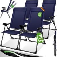 Sillas de Jardín Plegables de Aluminio con Respaldo Alto Ajustable 7 Posiciones, Apoyabrazos Transpirables, Portátiles, Silla de Camping para Jardín y Terraza - details 43