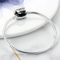 Pulsera de plata de ley 925 con forma de corazón y mariposa para mujer, brazalete de cadena de seguridad, compatible con abalorios originales, joyería - details 44