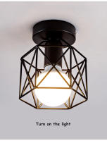Lámparas de techo Led E27 de hierro forjado para cocina, sala de estar, dormitorio, estudio, balcón, restaurante, café y Hotel, estilo nórdico moderno, dorado y negro - details 13